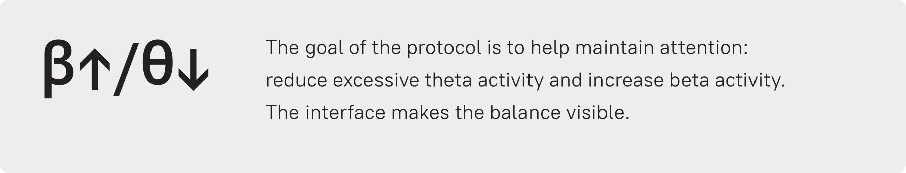 The goal of the neurofeedback training protocol
